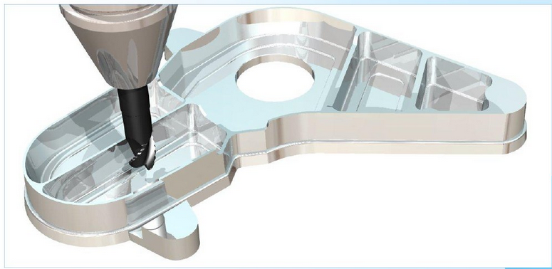   加工中心加工平面、輪廊以及孔的步驟